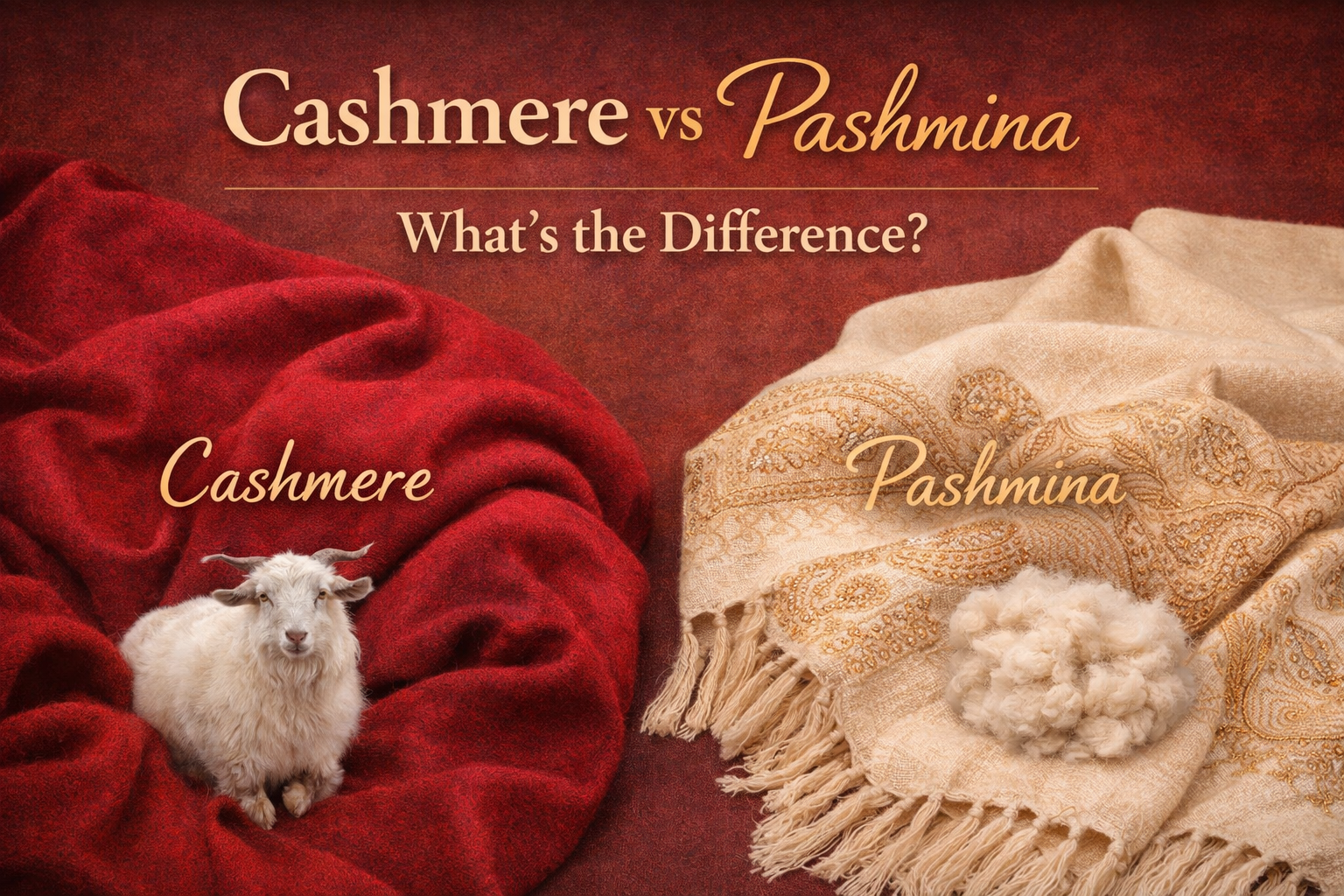 Cashmere vs Pashmina: What’s the Difference?