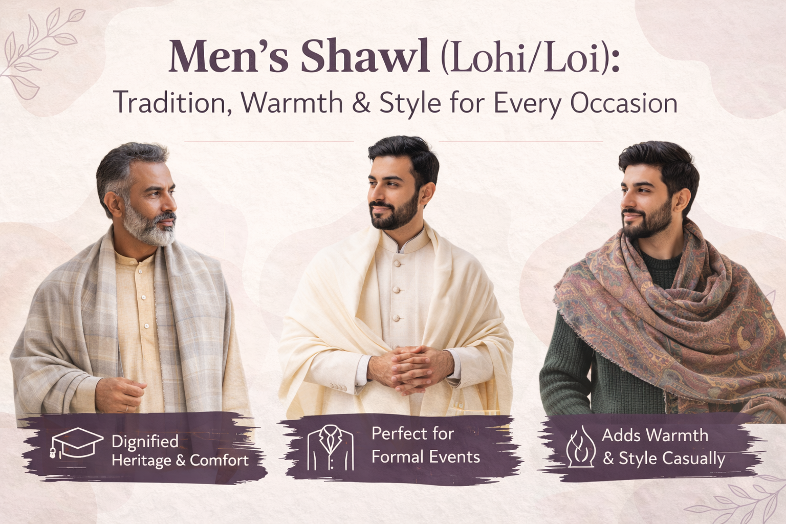 Men’s Shawl (Lohi/Loi): Tradition, Warmth & Style for Every Occasion