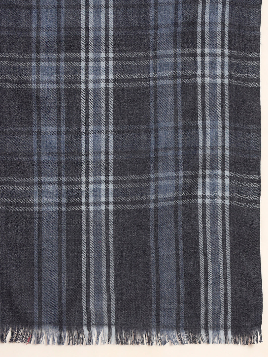 Pashmoda Men Metro Plaid Woollen Checkered Stole (Size : 28x80in, 71X203cm)