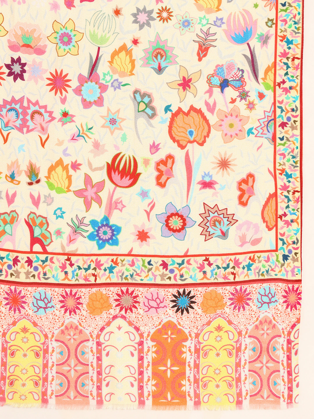 Pashmoda Men Royal Caravan Fine Soft Bamboo Fibre Stole (Size-71x203cm)