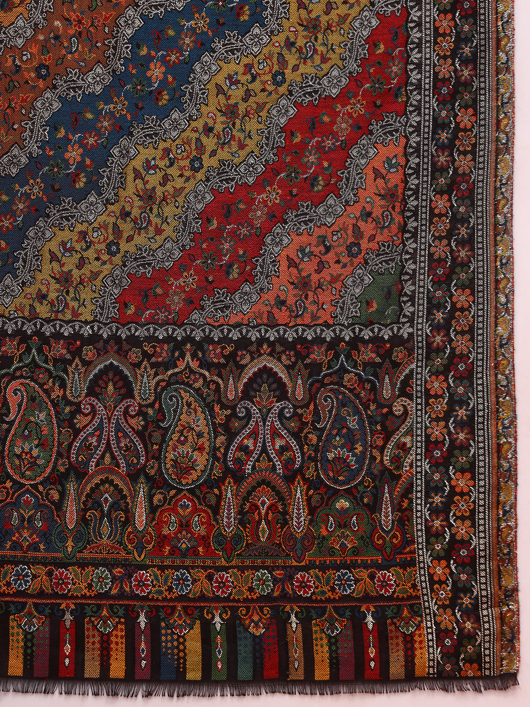 Pashmoda Women Libaas Zari Kaani Fine Wool Shawl (Size: 101X203 CM)