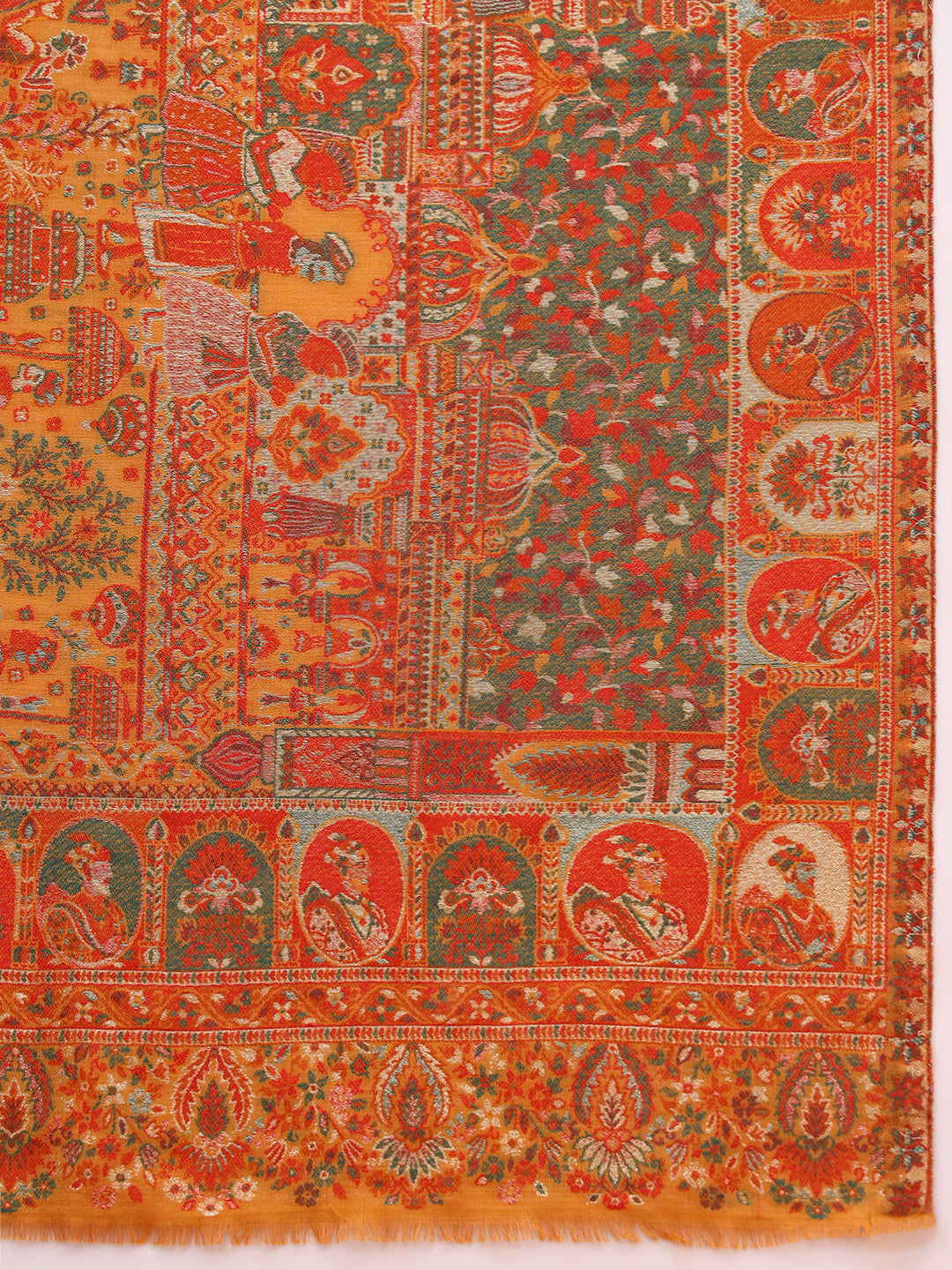 Pashmoda Women Zewar Zari Kaani Fine Wool Shawl (Size: 101X203 CM)