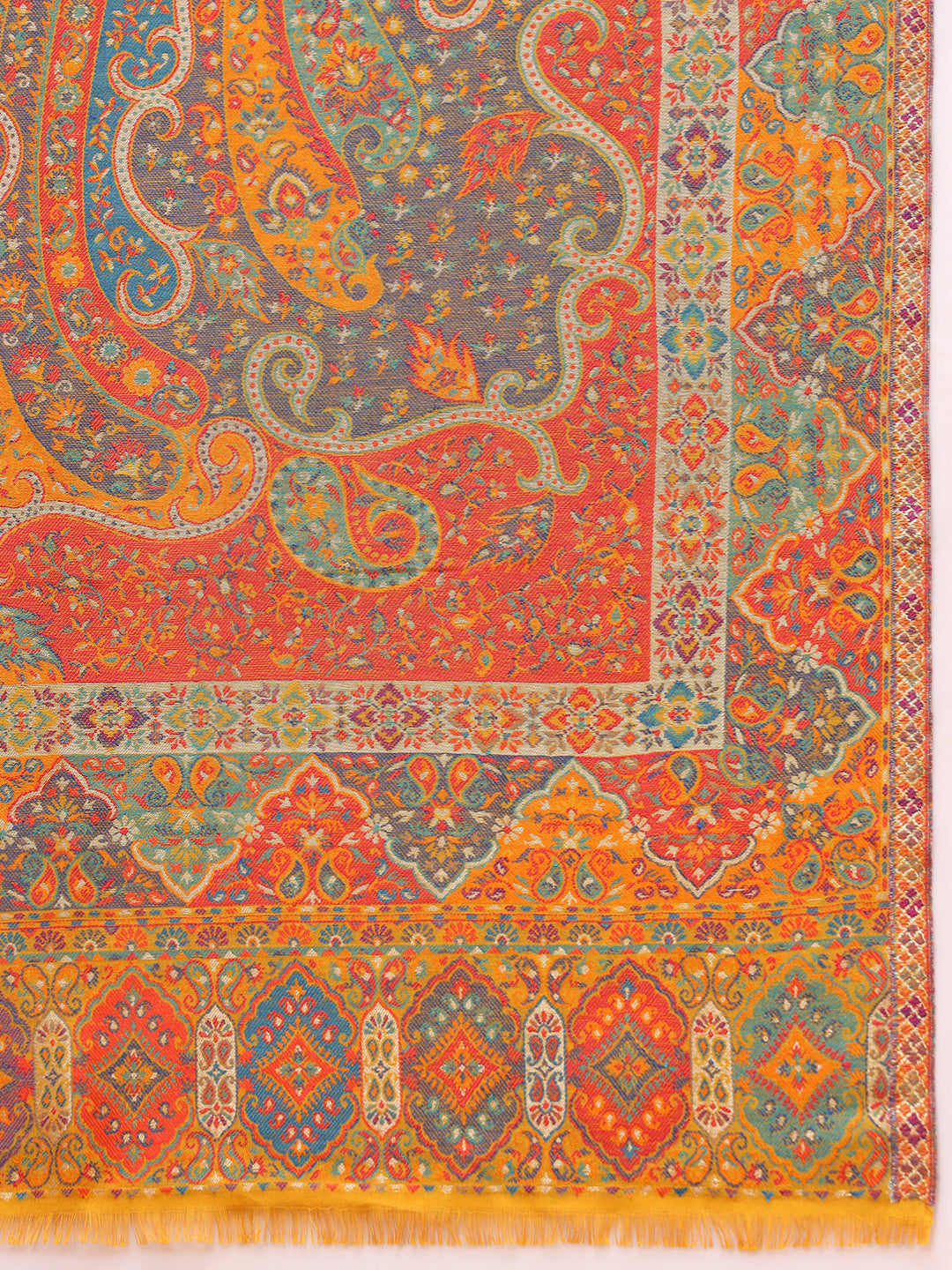 Pashmoda Women Zarveen Zari Kaani Fine Wool Shawl (Size:101x203 CM)