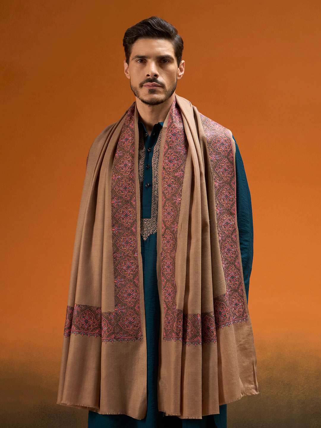 Men Nafāsat Sozni Embroidered Shawl