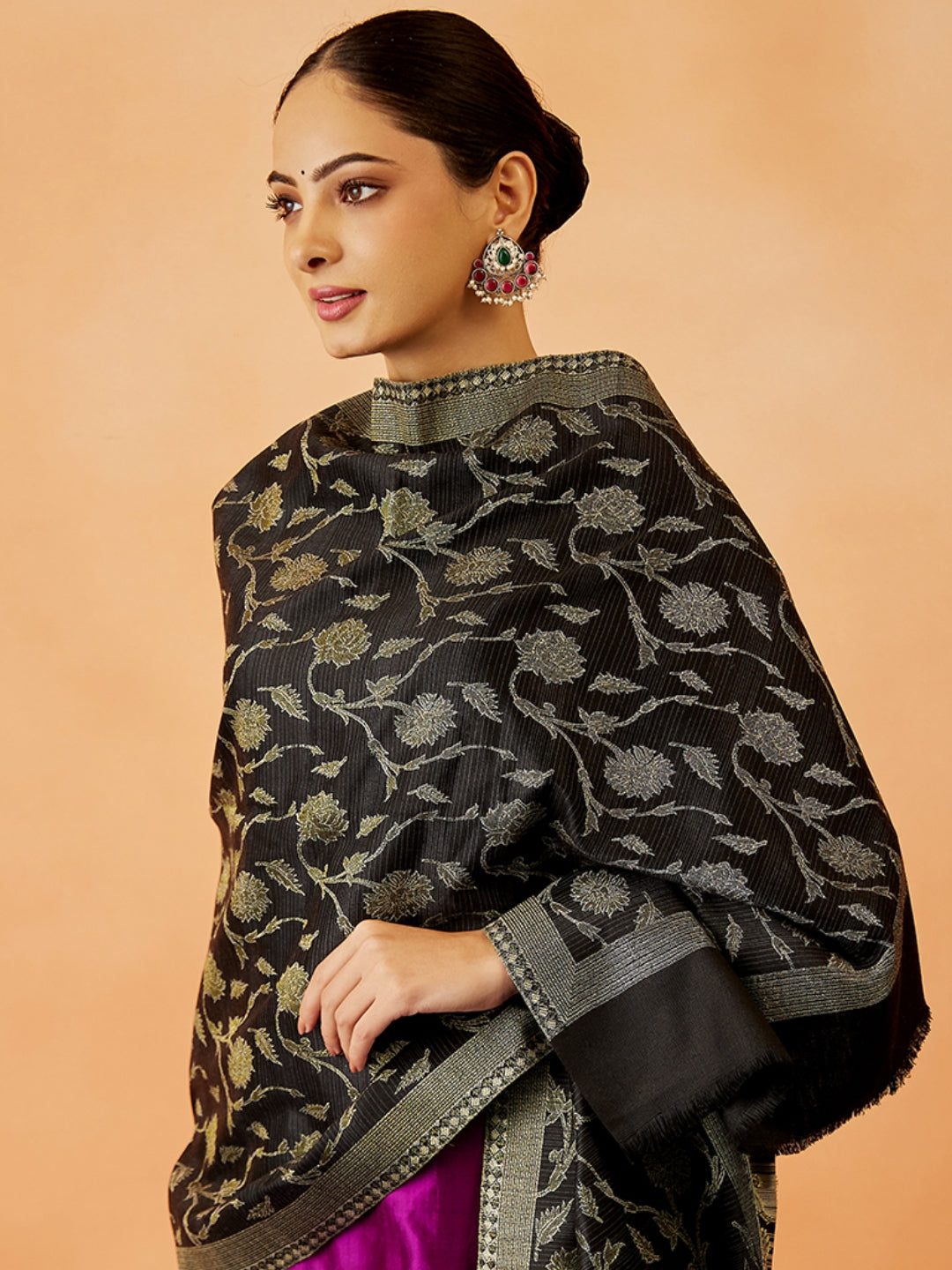 Pashmoda Women Rukhsaar Kaani Stole (Size : 71X203 CM)