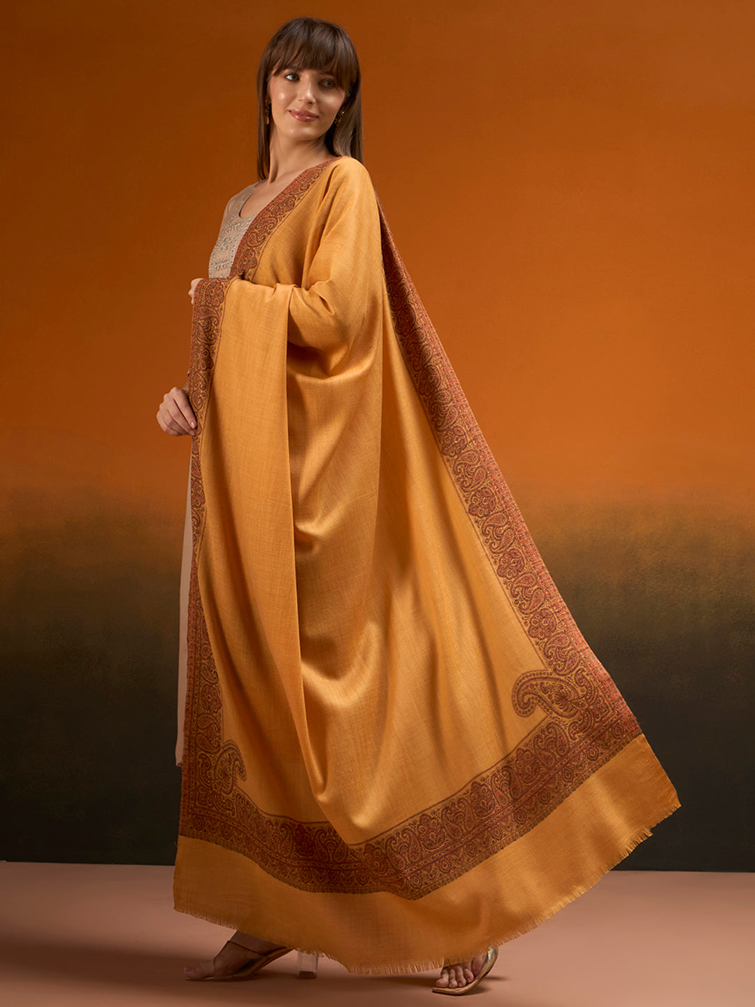 Women Naqsh Kashmiri Jamawar Woven Shawl