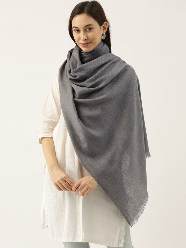 Women's zarif 100% Pure Wool Melange Stole (Size 71X203 CM)