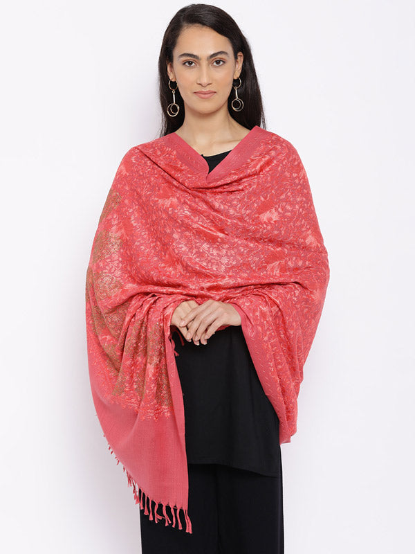 Women's Nagma 100% Pure Wool Swarosvki Crystal Shawl (Size : 101X203 CM)