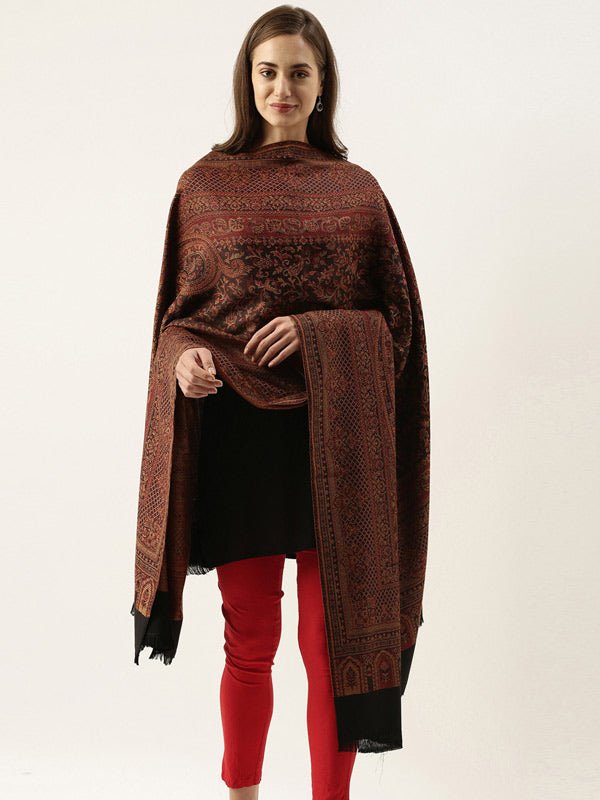 Women's Ghazal Antique Jamawar Shawl (Size: 101 X 203 CM)