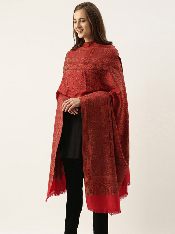 Women's Ghazal Antique Jamawar Shawl (Size: 101 X 203 CM)