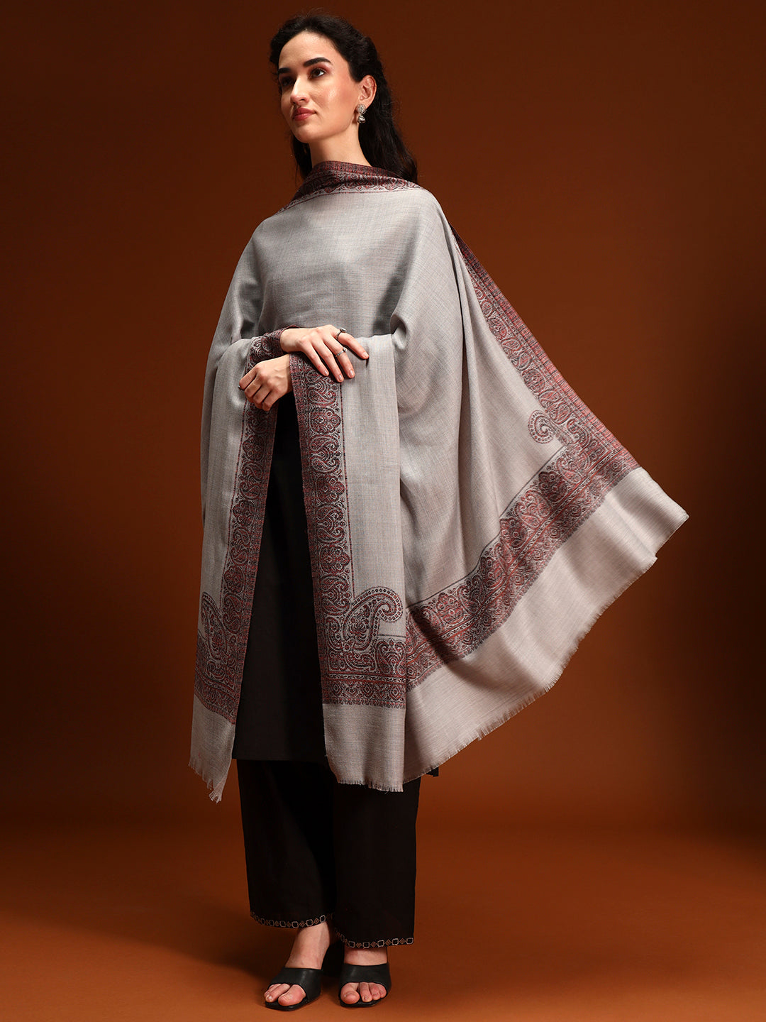 Women Naqsh Kashmiri Jamawar Woven Shawl