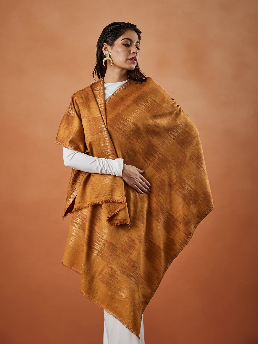 Pashmoda Women Rukhsaar Kaani Stole (Size : 71X203 CM)