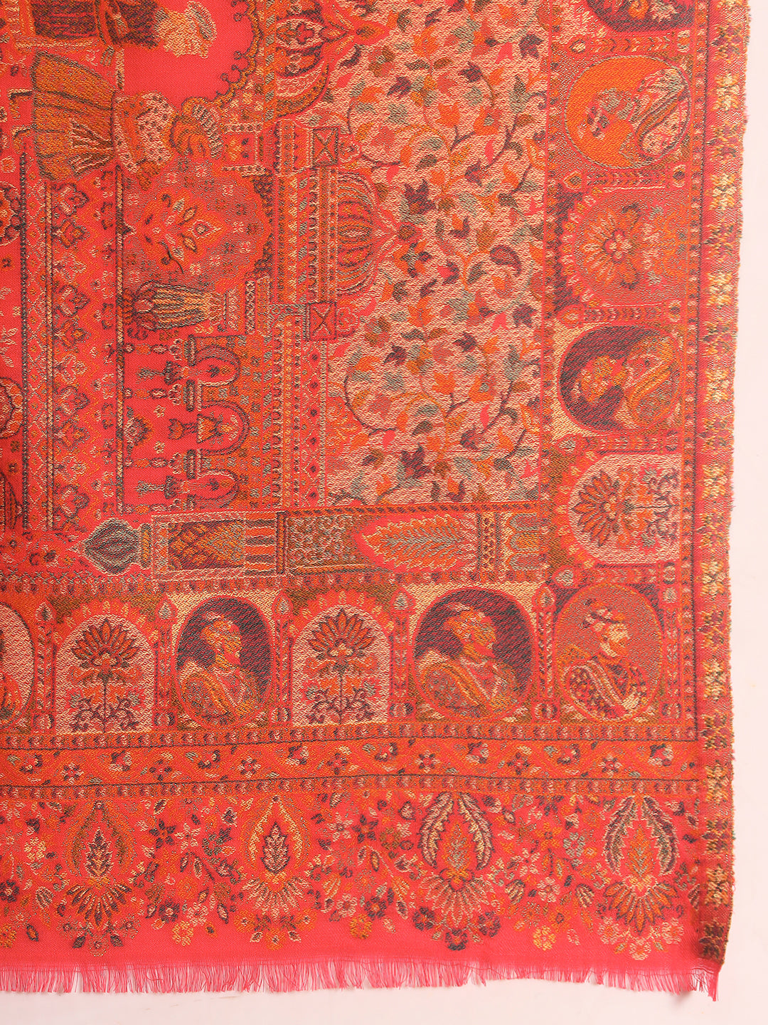 Pashmoda Women Zewar Zari Kaani Fine Wool Shawl (Size: 101X203 CM)