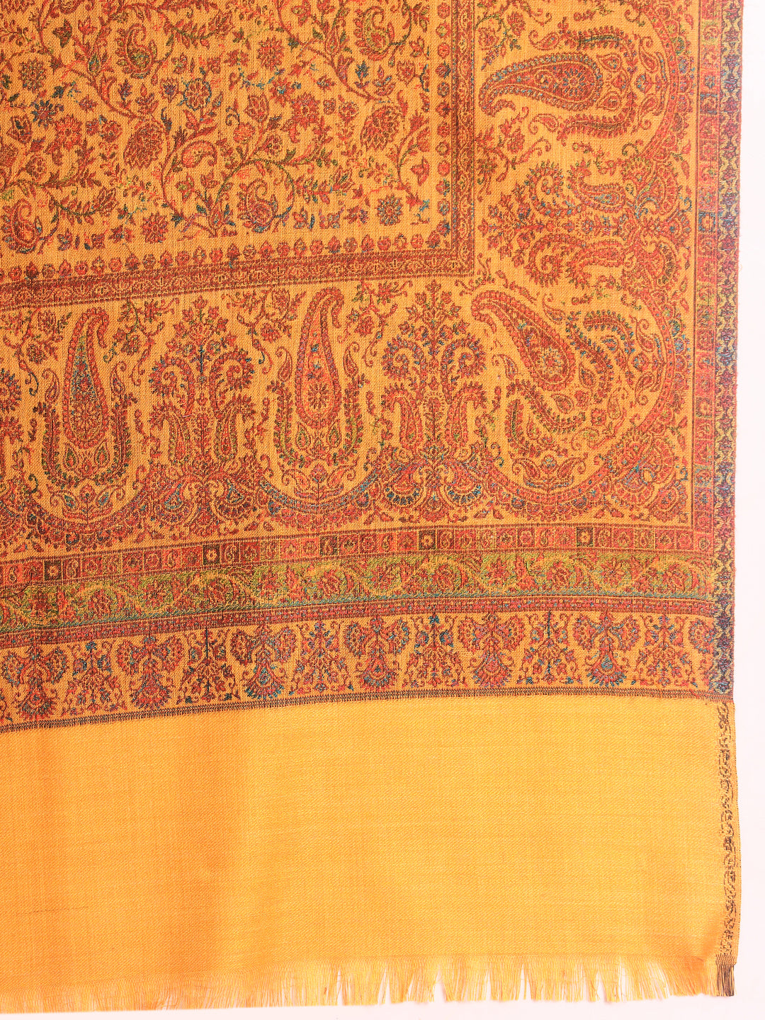 Pashmoda Men Jalwaa Kashmiri Jamawar Woven Shawl (Size: 101X203 CM)