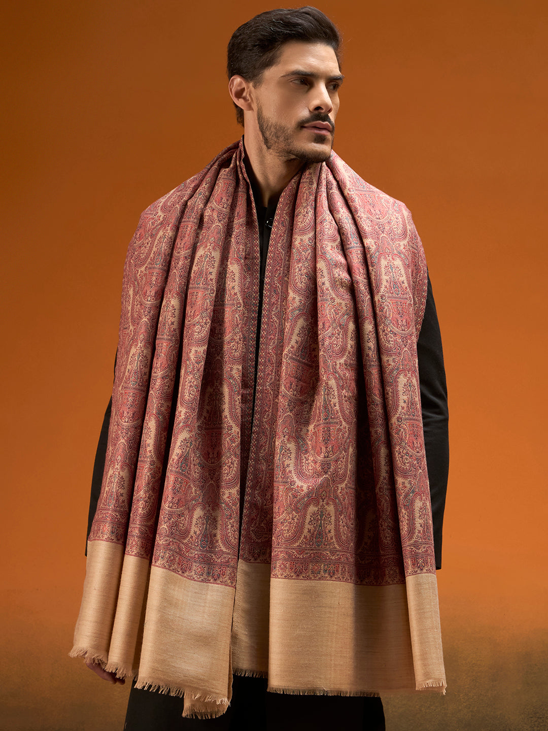 Men Gulnaar Royale Reversible Kaani Zari Shawl