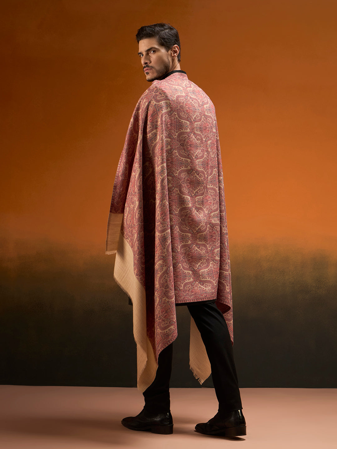 Men Gulnaar Royale Reversible Kaani Zari Shawl