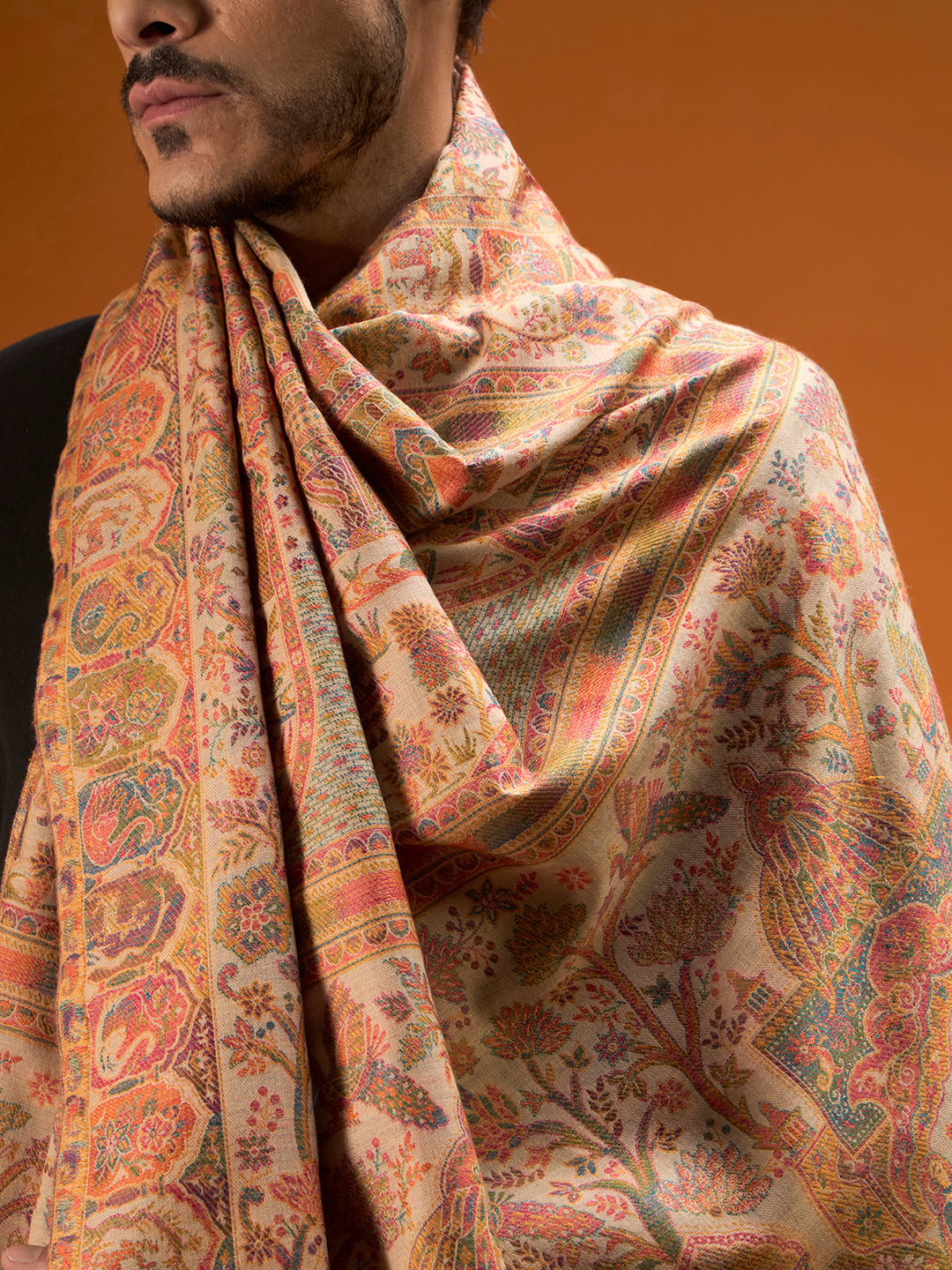 Men Shahi Manzar Fine Wool Kaani Shawl