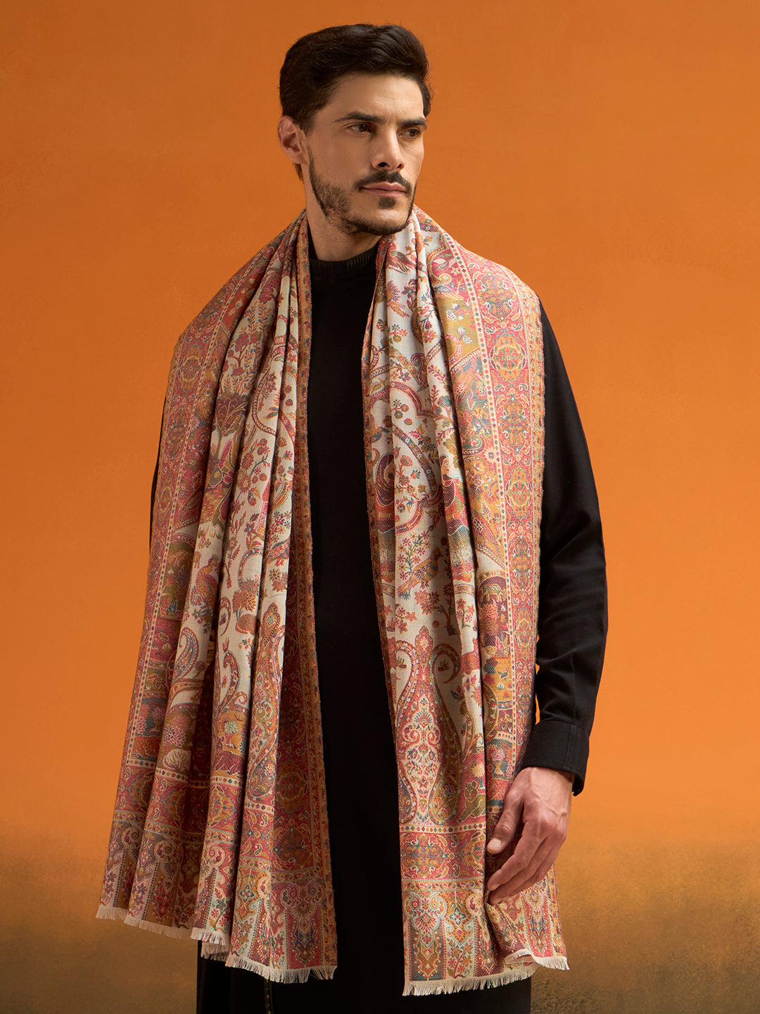 Men Royal gulistan Fine Wool Kaani Shawl