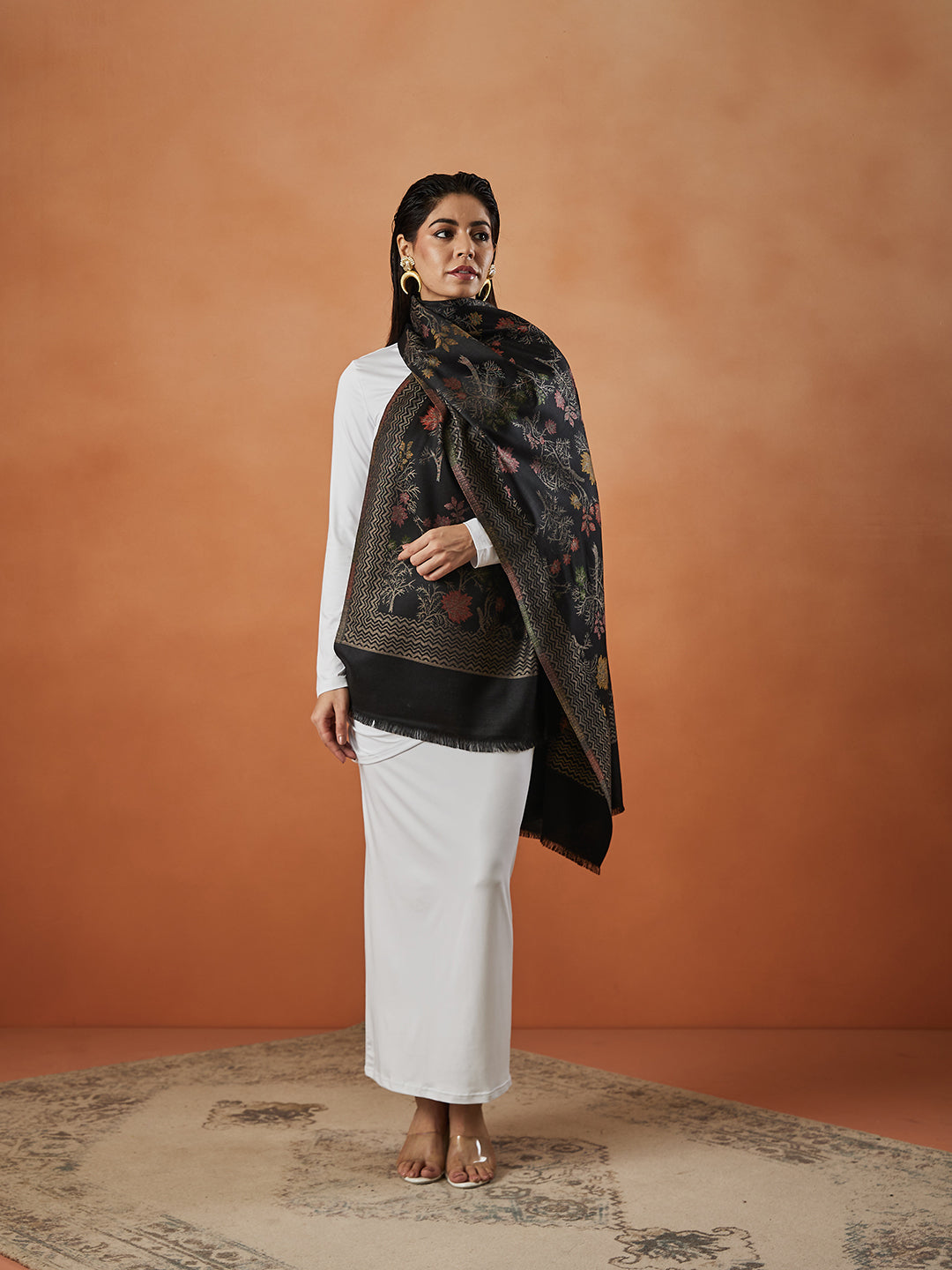 Pashmoda Women Nayab Kaani Stole (Size: 71X203 CM)