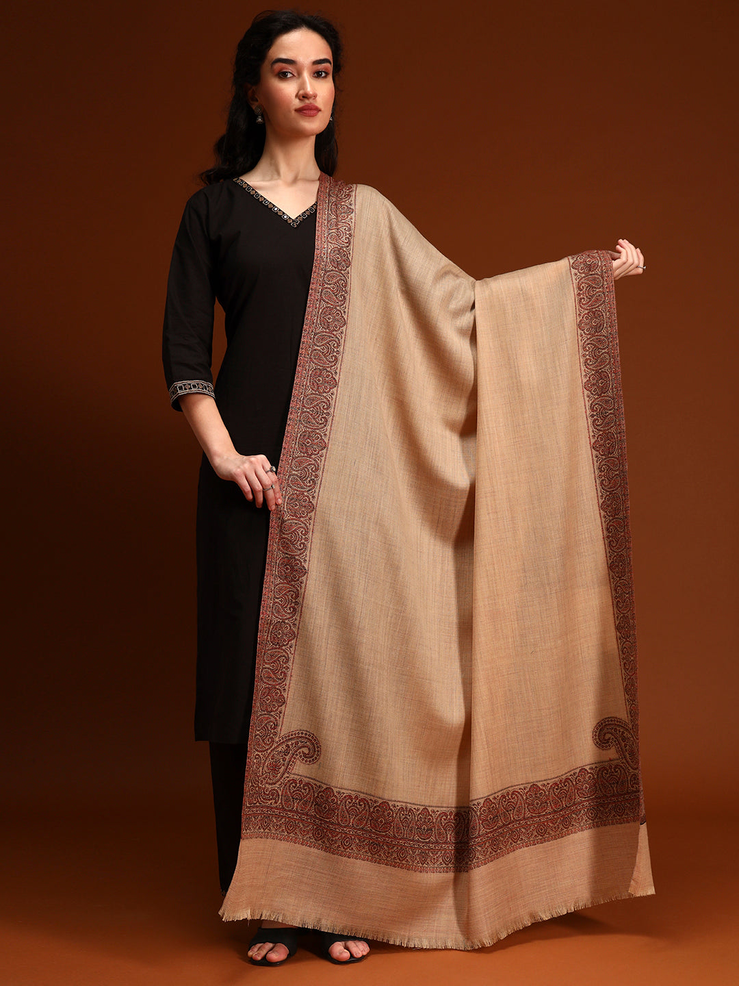 Women Naqsh Kashmiri Jamawar Woven Shawl