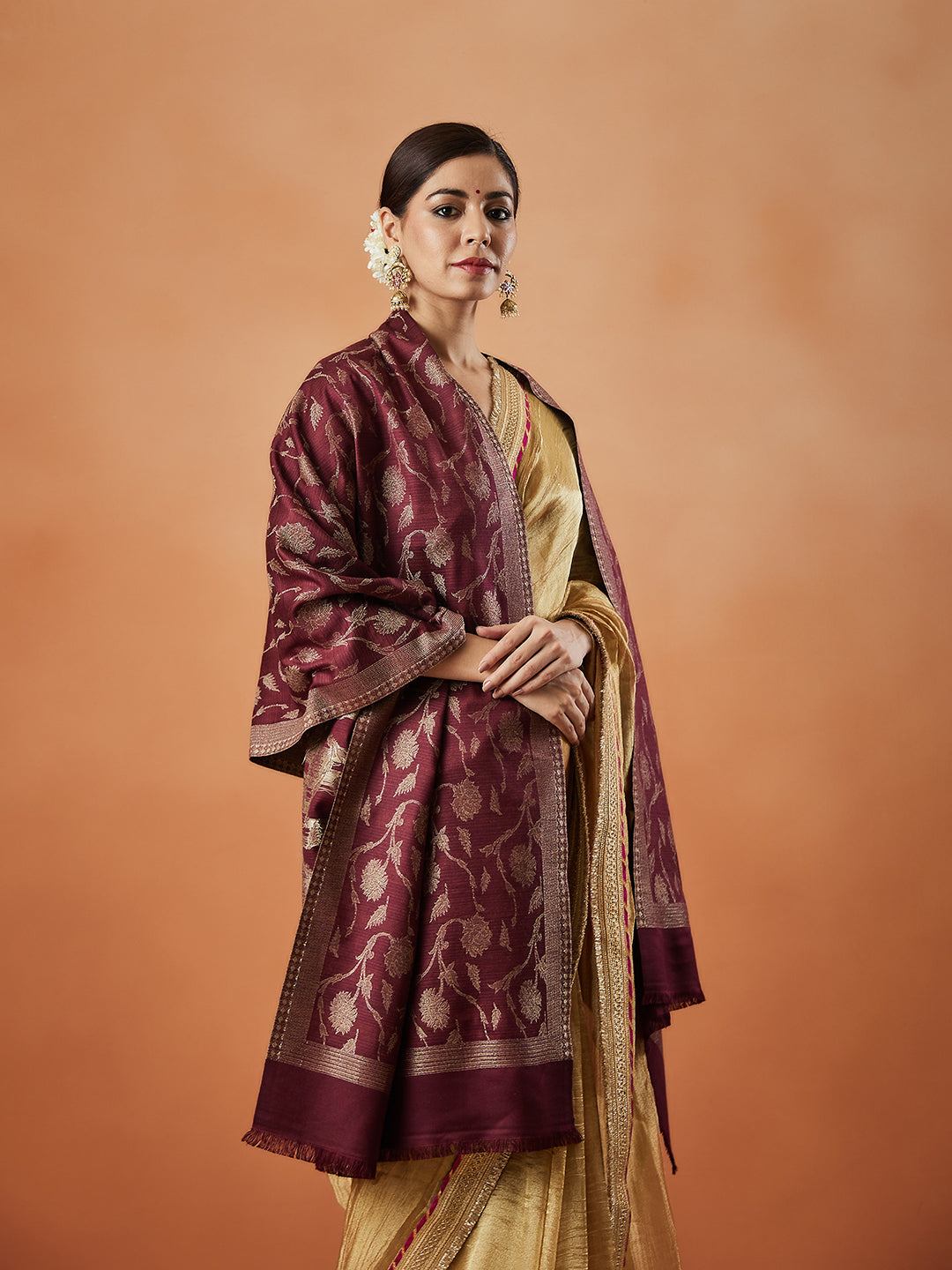 Pashmoda Women Rukhsaar Kaani Stole (Size : 71X203 CM)