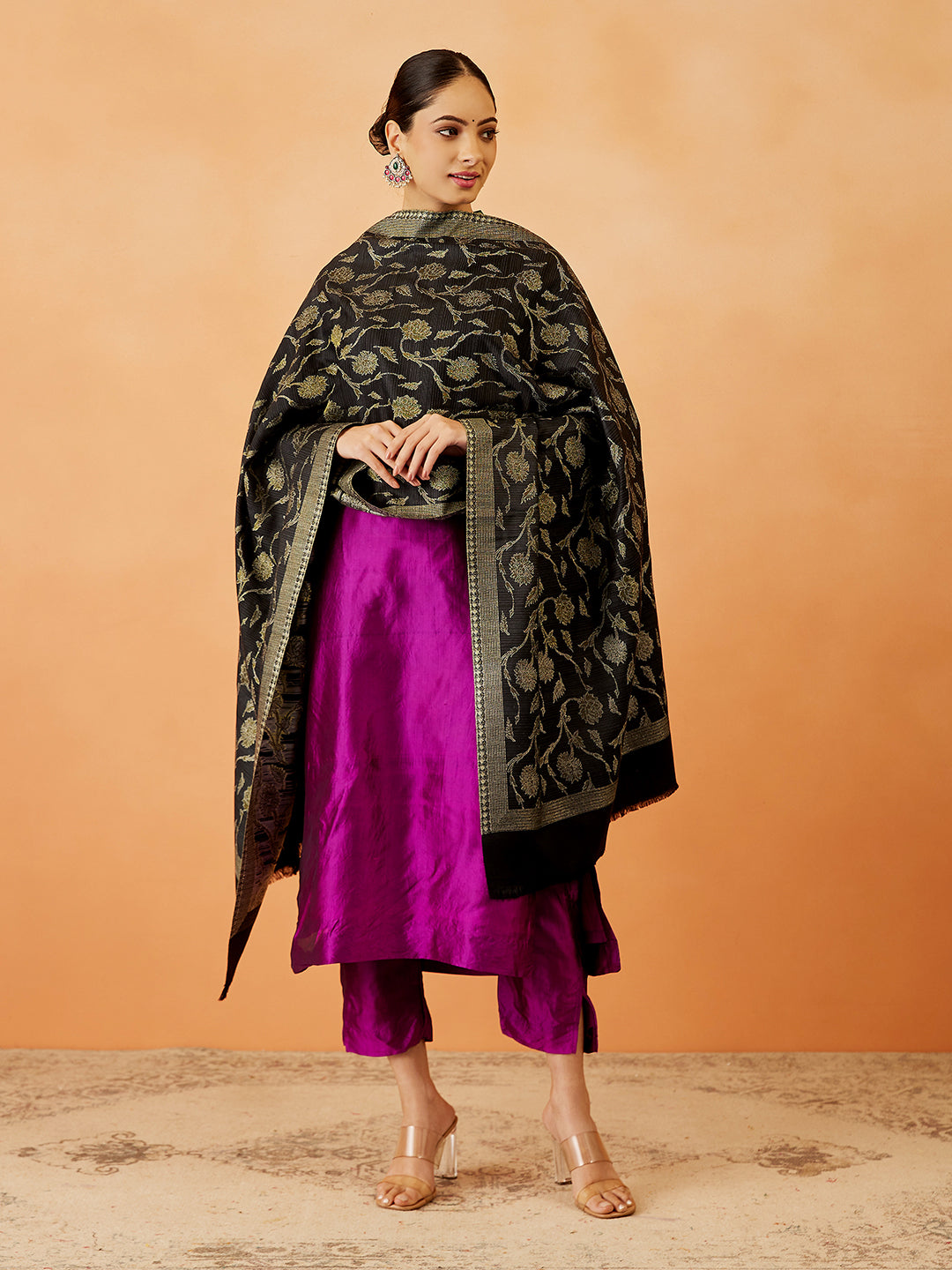 Pashmoda Women Rukhsaar Kaani Stole (Size : 71X203 CM)