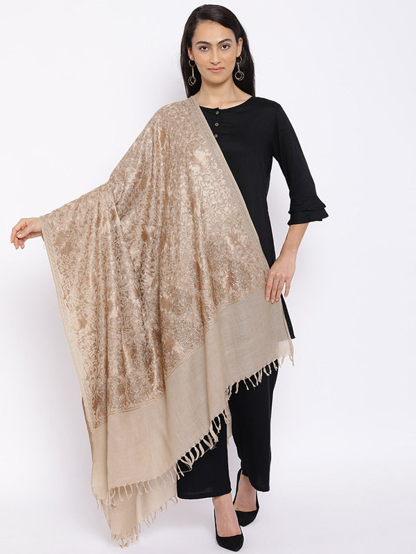 Women's Nagma 100% Pure Wool Swarosvki Crystal Shawl (Size : 101X203 CM)