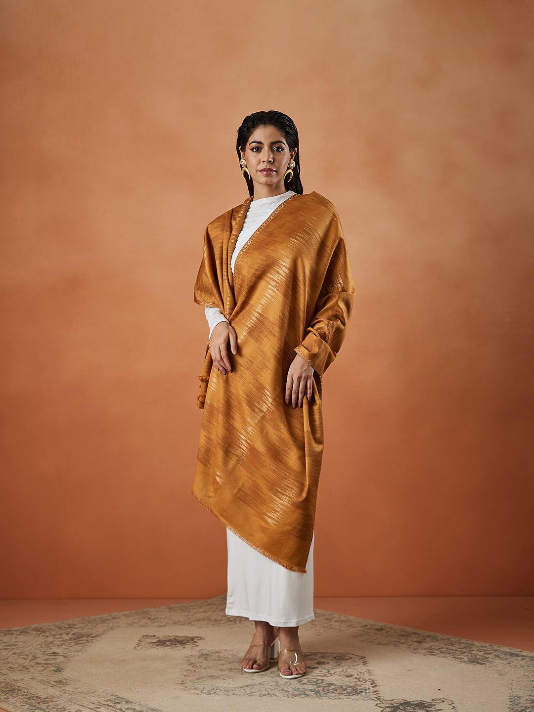 Pashmoda Women Rukhsaar Kaani Stole (Size : 71X203 CM)