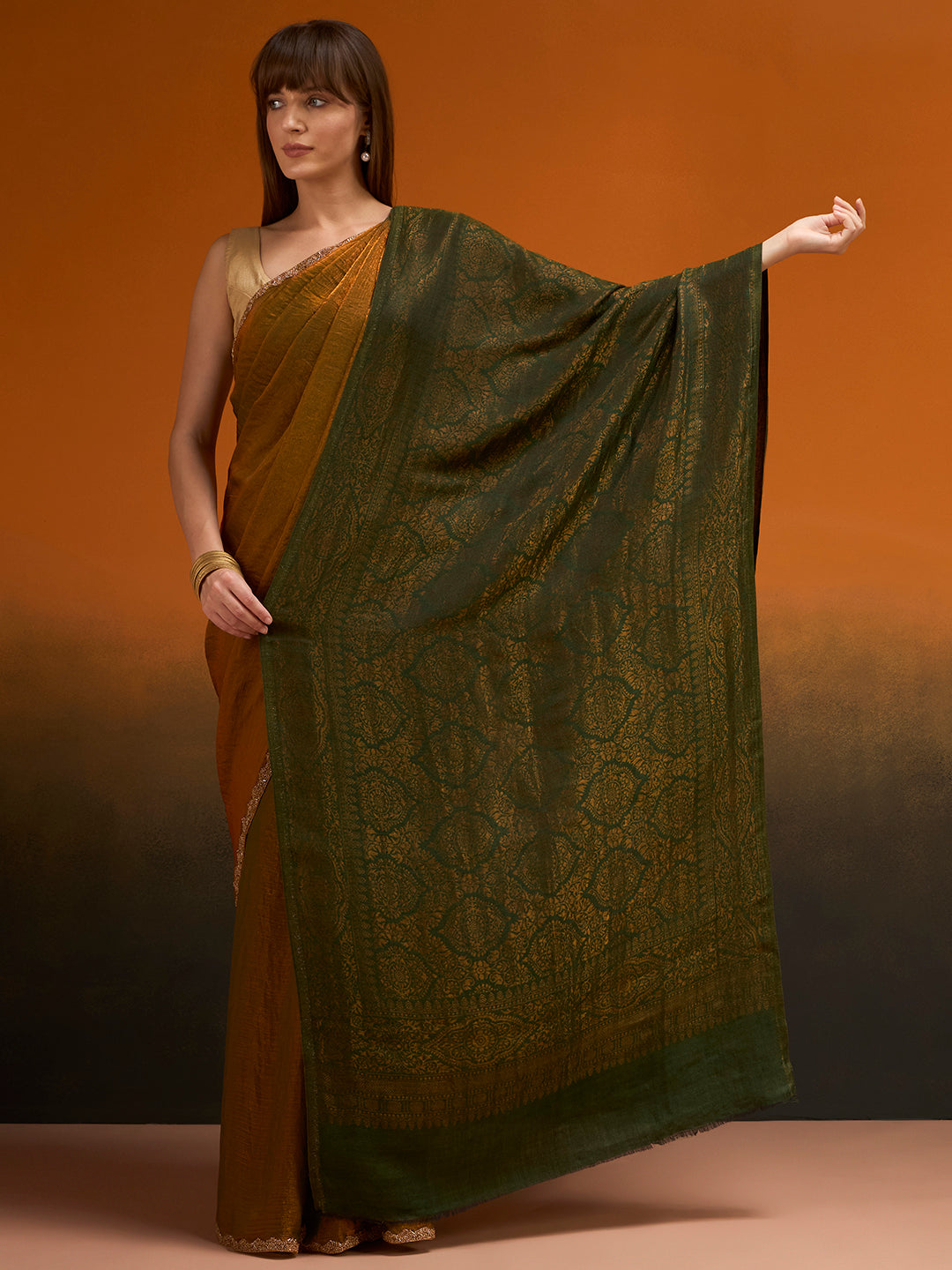 Women Imperial trellis Zari Stole