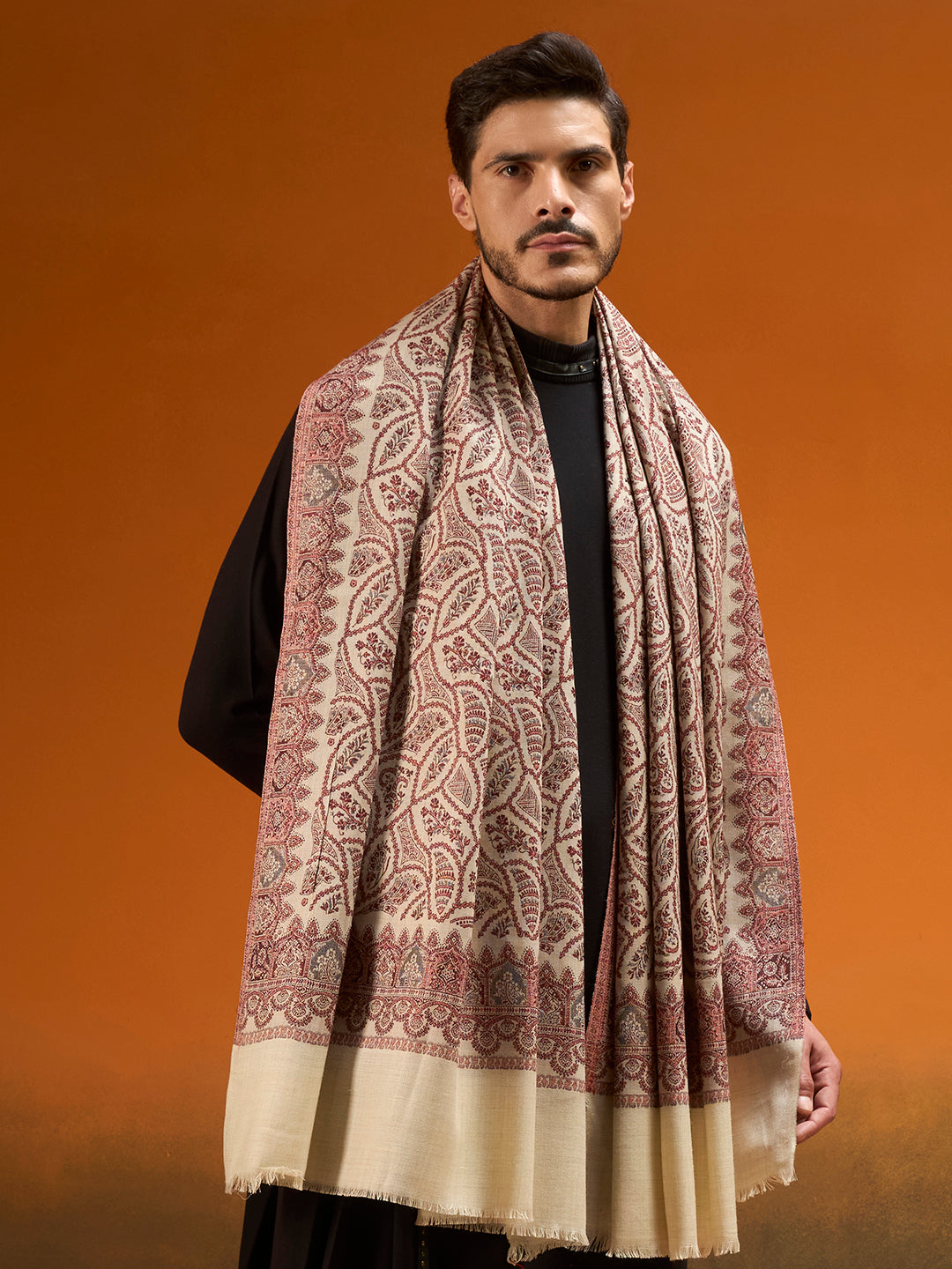 Men Shahi Jaal Jamawar Shawl