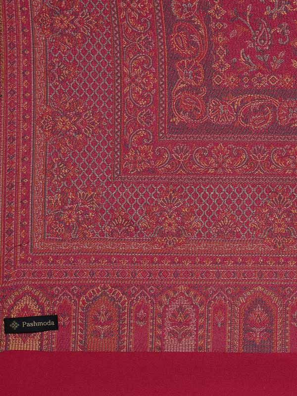 Women's Ghazal Antique Jamawar Shawl (Size: 101 X 203 CM)