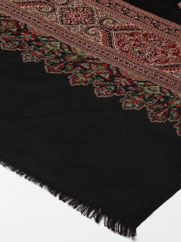 Women's Dilbar Kashmiri Royal Paisley Design Jamawar Shawl (Size: 101 X 203 Cms)