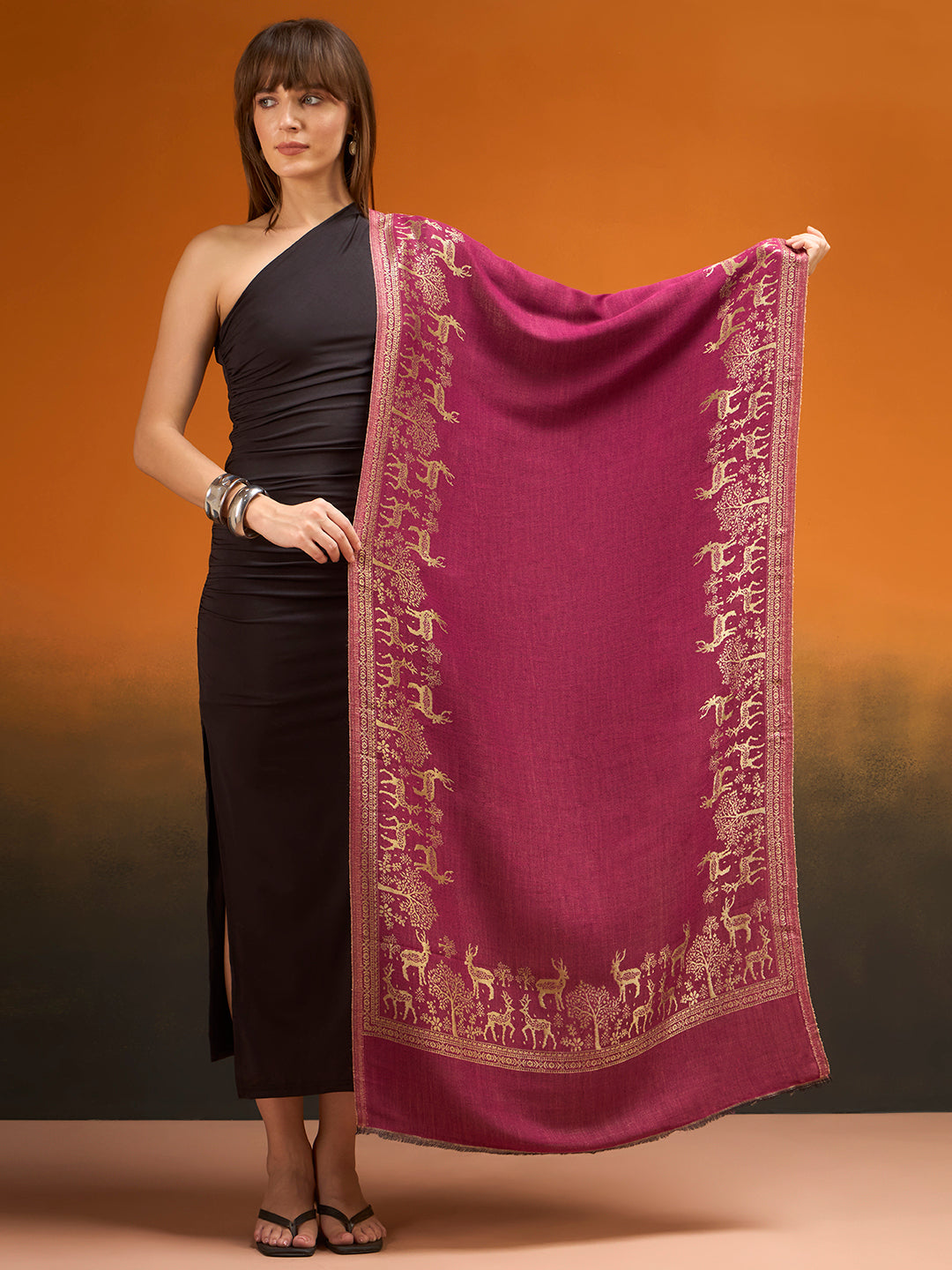 Women Shahi Caravan Zari Stole