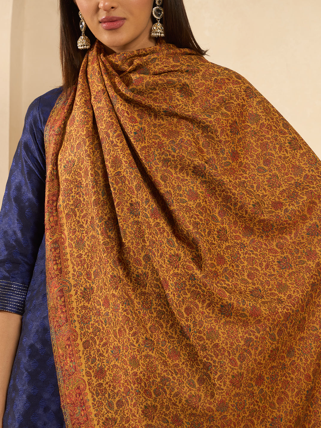 Women Fleur Royale Kashmiri Jamawar Woven Shawl