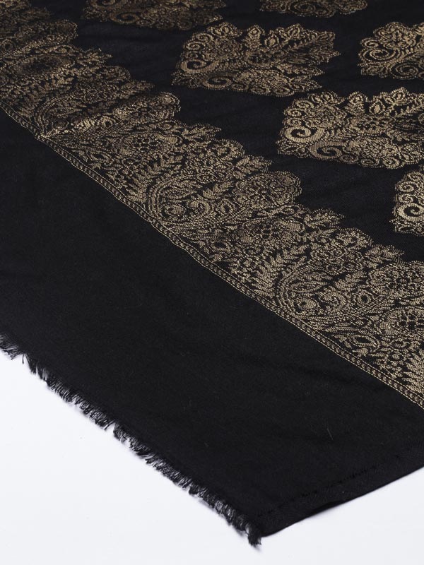 Men Nargis Kaani Stole with Zari Weave, Size 71X203 CM