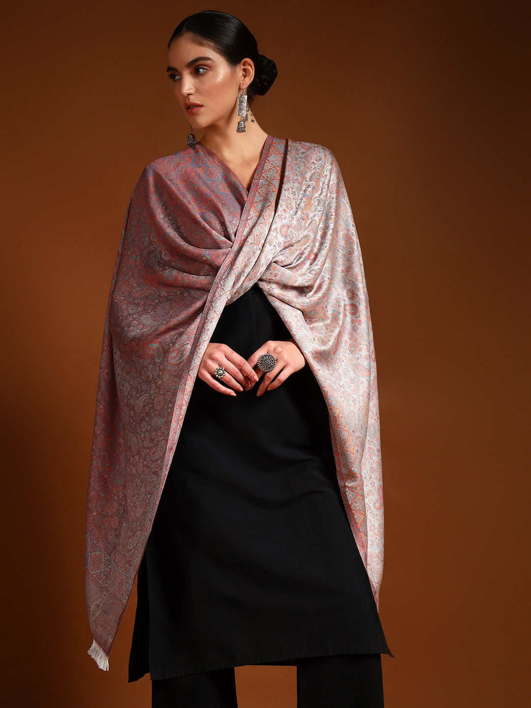 Pashmoda Women Chandni Kaani Stole (Size : 71X203 CM) (Copy)