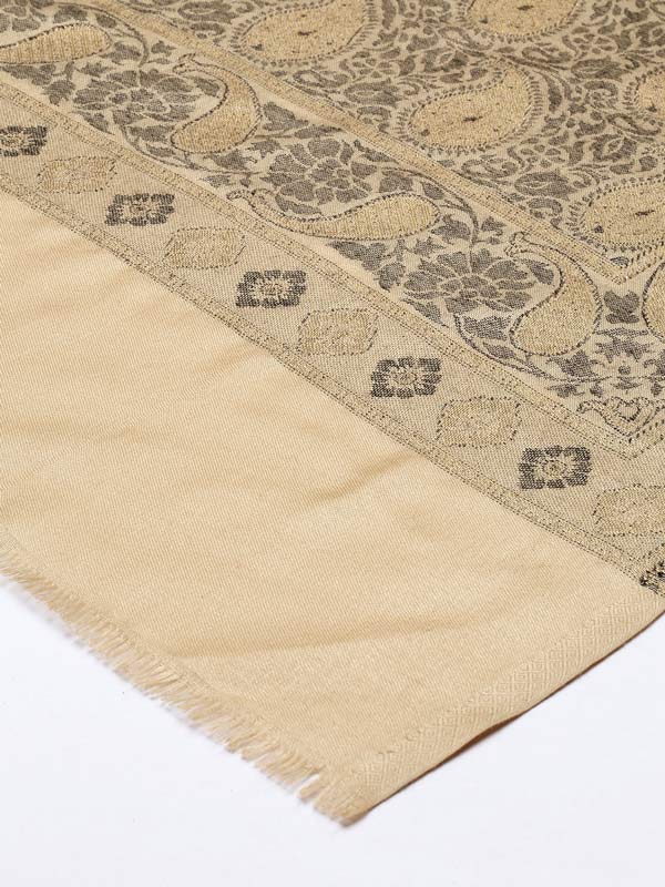 Women's Nashaat Kaani Stole with Silky Zari Weave (Size 71X203 CM)