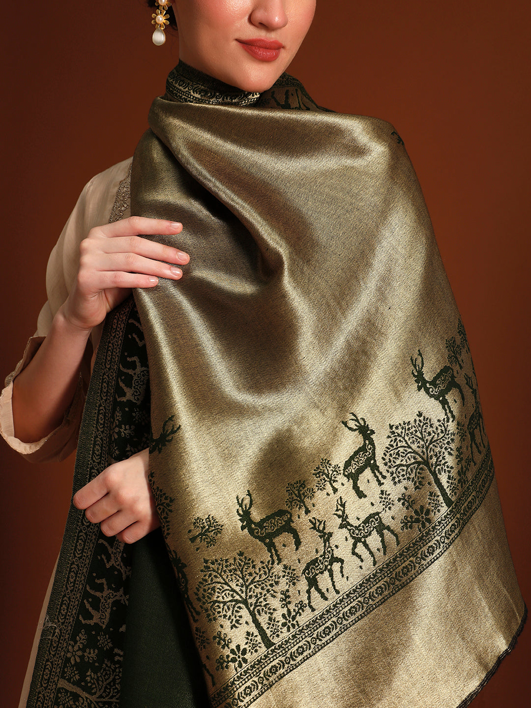 Women Shahi Caravan Zari Stole
