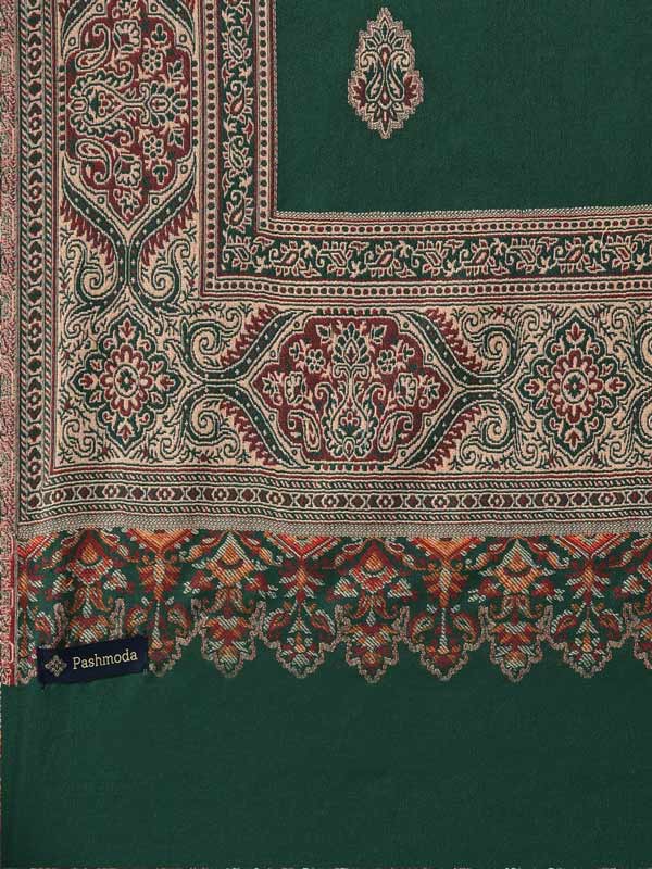 Women's Dilbar Kashmiri Royal Paisley Design Jamawar Shawl (Size: 101 X 203 Cms)
