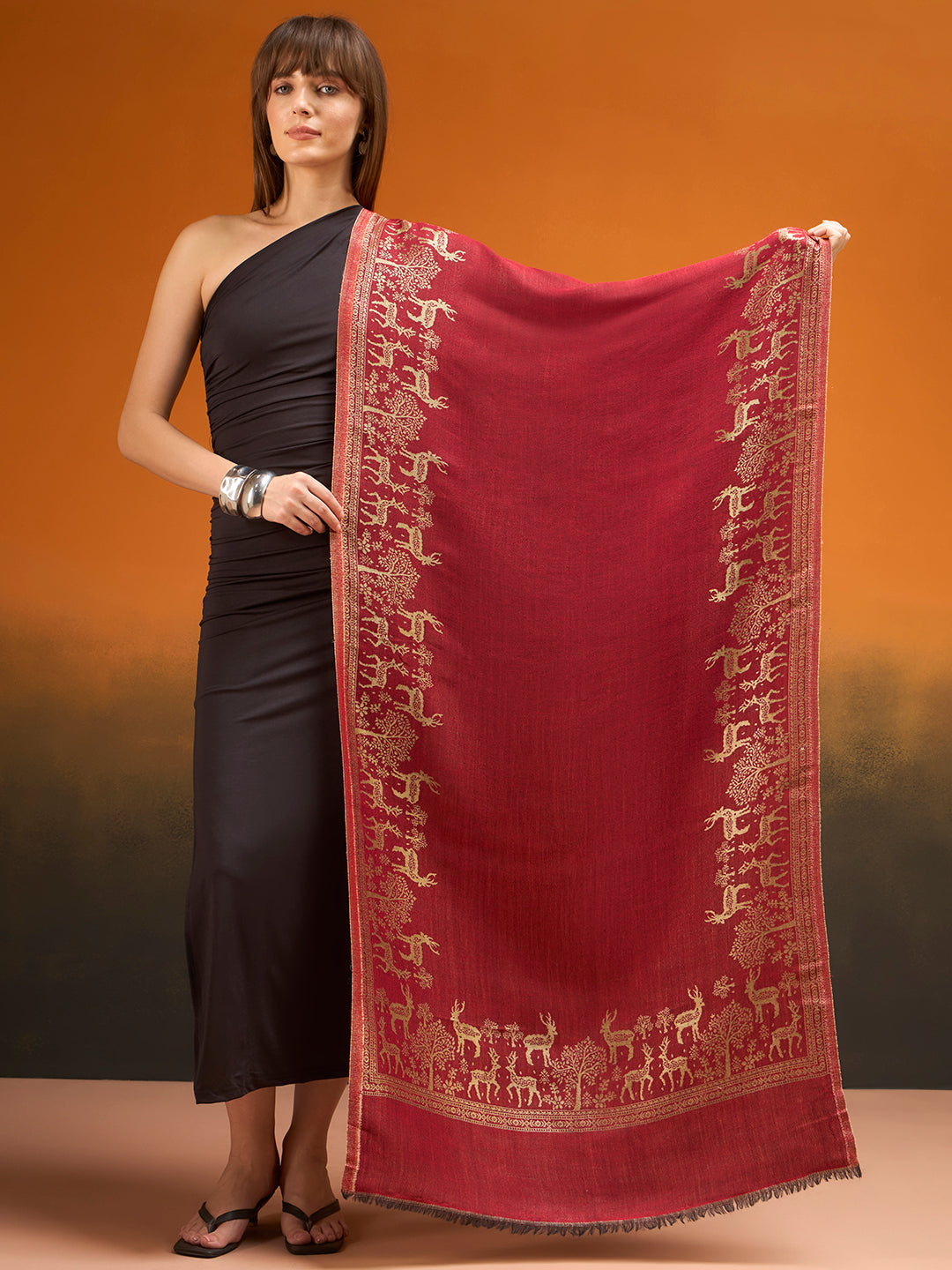 Women Shahi Caravan Zari Stole