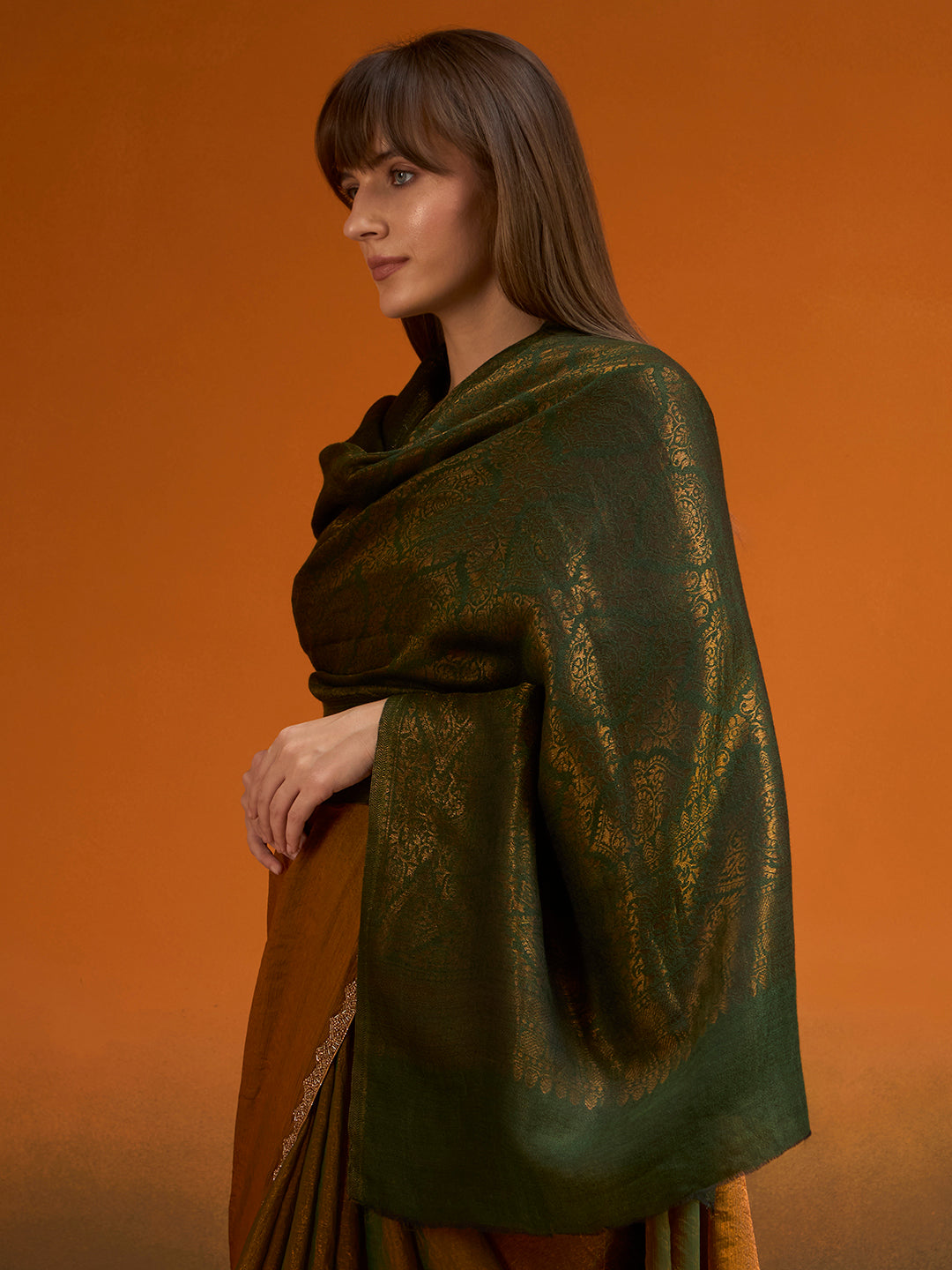 Women Imperial trellis Zari Stole