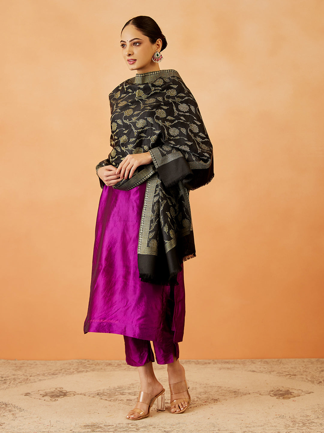 Pashmoda Women Rukhsaar Kaani Stole (Size : 71X203 CM)