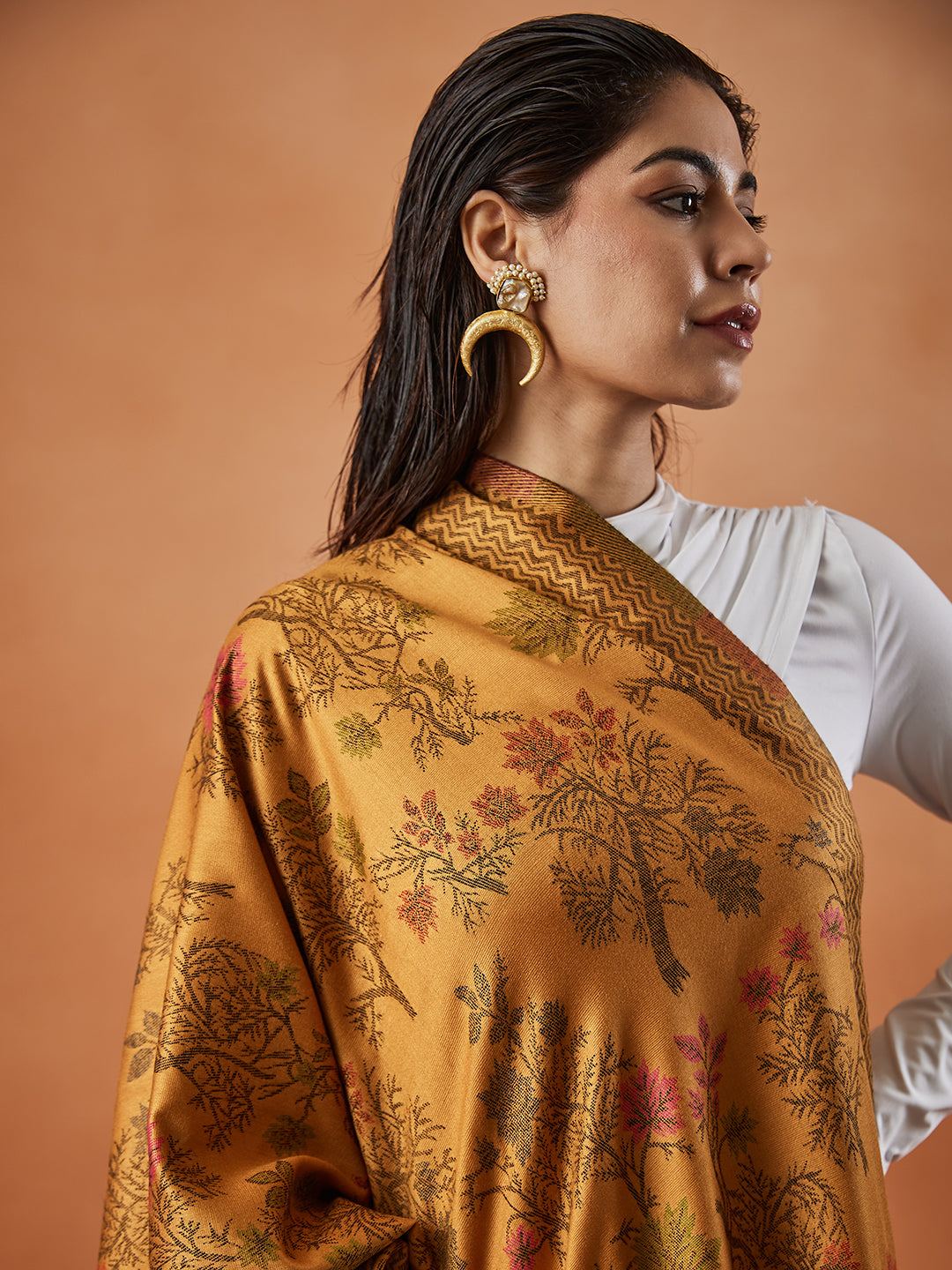 Pashmoda Women Nayab Kaani Stole (Size: 71X203 CM)