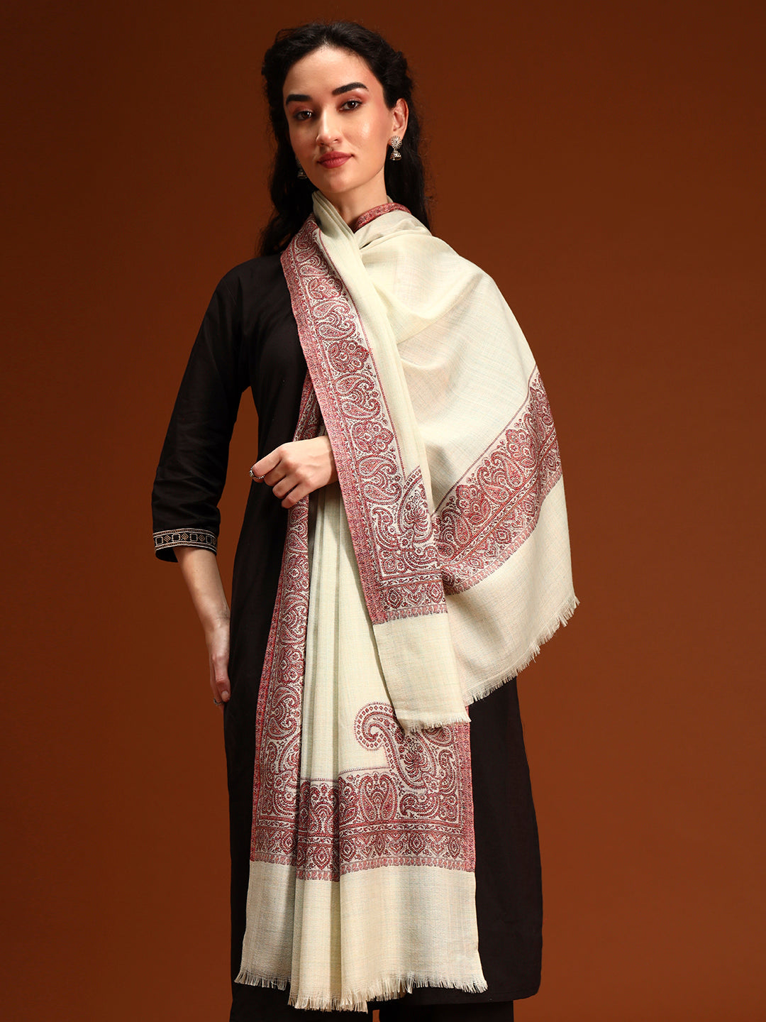 Women Naqsh Kashmiri Jamawar Woven Shawl