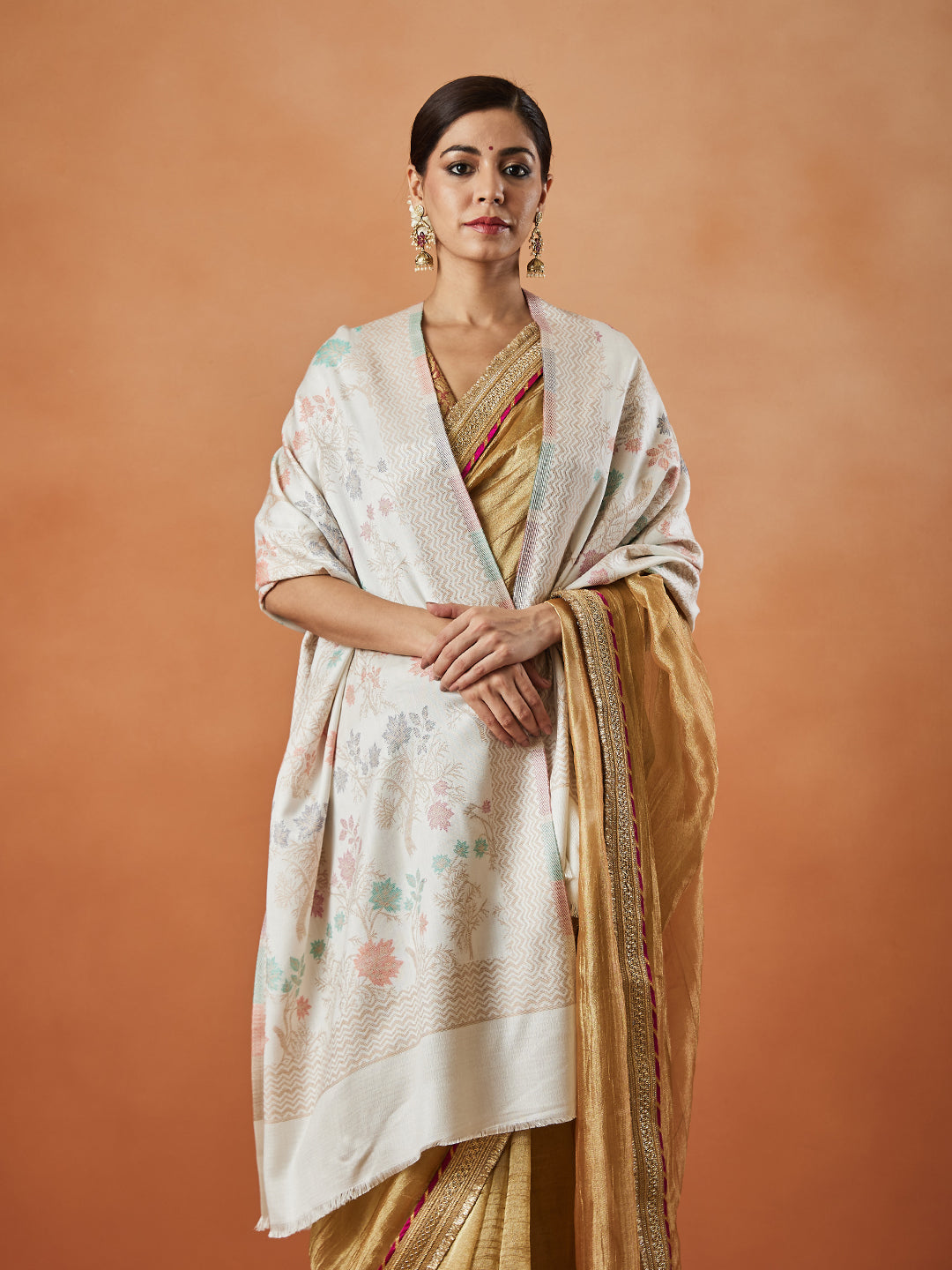 Pashmoda Women Nayab Kaani Stole (Size: 71X203 CM)