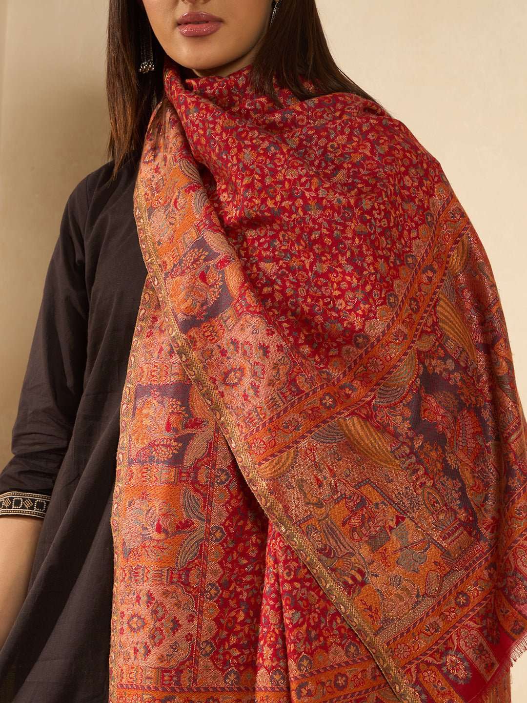 Women Persian Court kaani stole