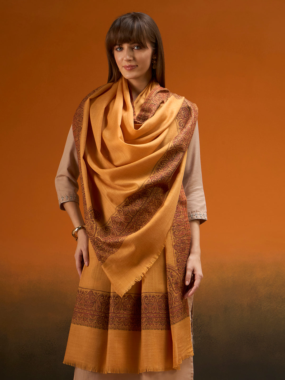 Women Naqsh Kashmiri Jamawar Woven Shawl