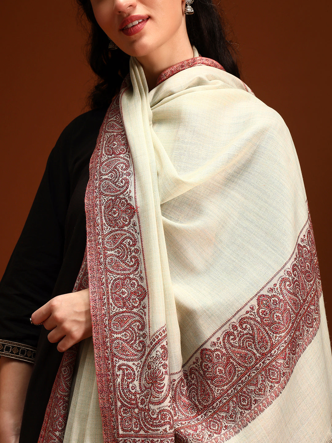 Women Naqsh Kashmiri Jamawar Woven Shawl