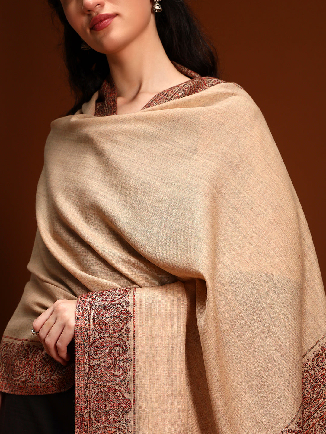 Women Naqsh Kashmiri Jamawar Woven Shawl