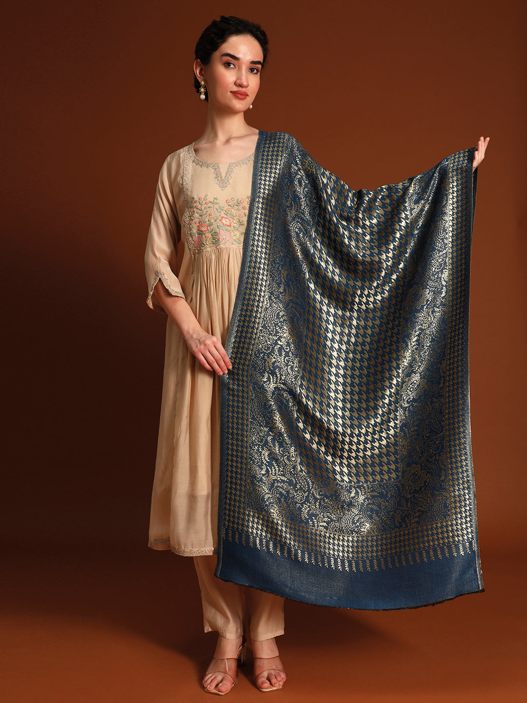 Women Royal Zari Elegance Stole